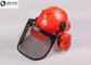 Metallurgy PPE Safety Helmet , Industrial Safety Helmet With Face Protection