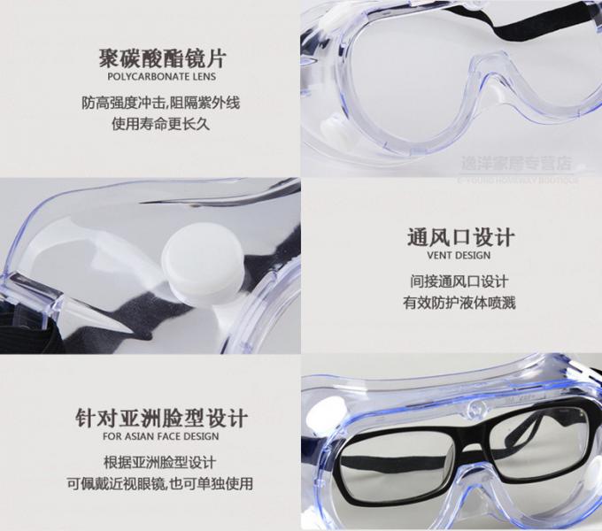 3m 1621 Polycarbonats-Sicherheits-Schutzbrillen für chemisches Spritzen