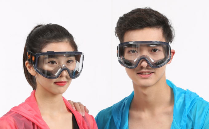 Klare Laborsicherheits-Schutzbrillen-volle Schutz-Schauspiel-großes transparentes Ansicht-Fenster