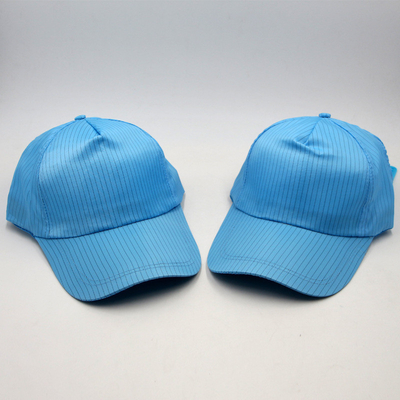 Antistatische Reinraum Polyester Werkstattkappe ESD Arbeit Snapback Kappe mit verstellbarer Buckel